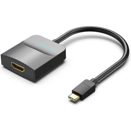 Vention Adaptador USB Tipo-C Macho a HDMI Hembra 4K@30Hz Negro Vention Adaptador USB Tipo-C Macho a HDMI Hembra 4K@30Hz Negro